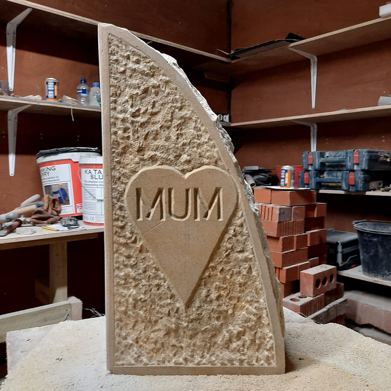 Stone Carved Custom Memorial Stone